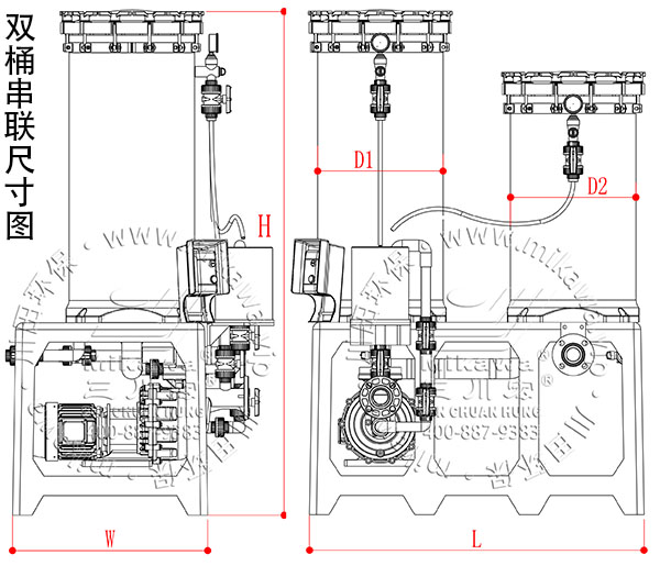 欧陆双桶串联过滤机尺寸图