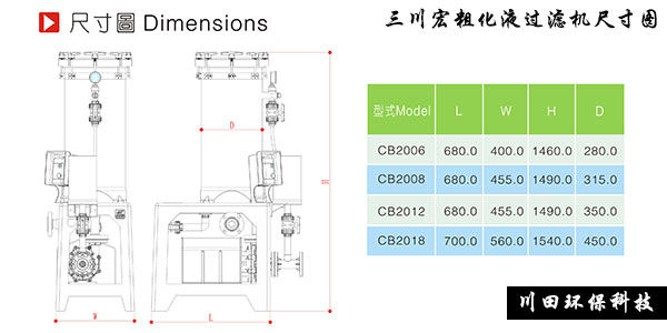 欧陆粗化过滤机尺寸图